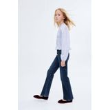 Jeans - Effen - Denim - Heavy Washed - Flared