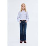 Jeans - Effen - Denim - Heavy Washed - Flared