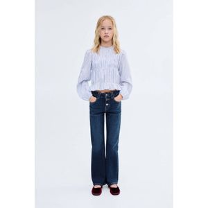 Jeans - Effen - Denim - Heavy Washed - Flared