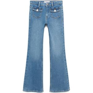Mango Kids - Flared Jeans - Blauw - Denim