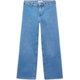 Mango Kids - Wide Leg Jeans - Medium Blue Denim