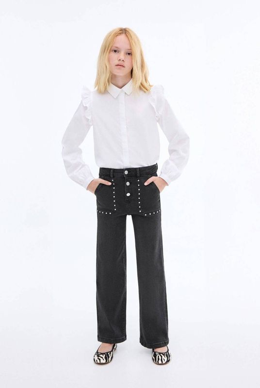 Mango - Kids Jeans - Rechte Pasvorm - Denim