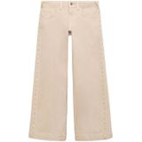 Mango Kids - Wide Leg Jeans - Beige