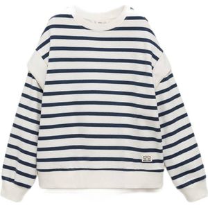 MANGO KIDS - HOMBRI - Sweatshirt - Navy / Wit - Losse Pasvorm
