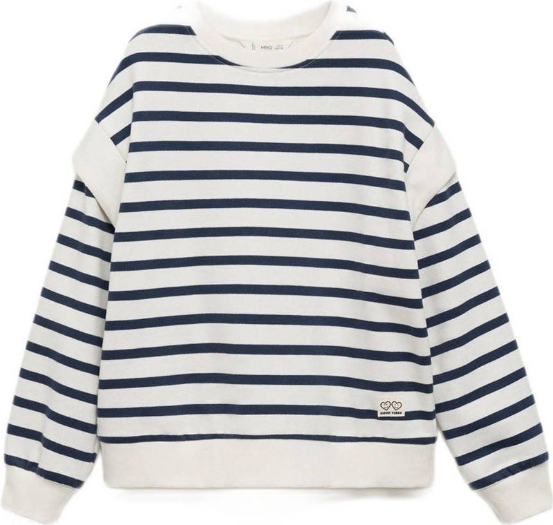 MANGO KIDS - HOMBRI - Sweatshirt - Navy / Wit - Losse Pasvorm