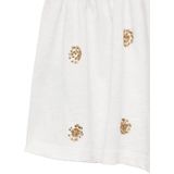 Mango - Top - Mouwloos - Wit - 100% Katoen - Pailletten