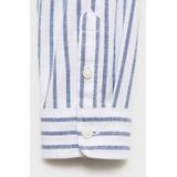 Mango Kids - Overhemd - Middenblauw - Lange Mouwen - 100% Katoen