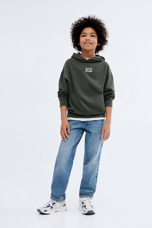 Mango Kids - Sweater - Donkergroen