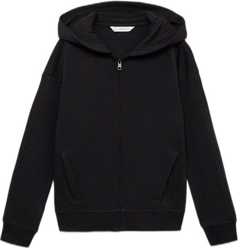 Mango Kids - Vest - Zacht Katoen - Met Capuchon - Lange Mouwen