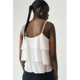 Mango Teen - Spaghetti Top - Katoen - Wit