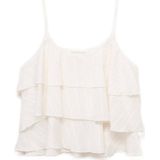 Mango Teen - Spaghetti Top - Katoen - Wit