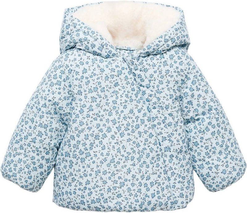 Mango - Gewatteerde Jas - Lichtblauw - Voor Meisjes - Winterjassen