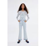 Mango Kids - Denim Straight - Tuinbroek - Light Blue Denim