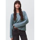 MANGO TEEN - Grof Gebreide Trui - Grijsblauw