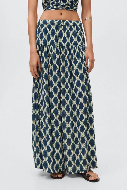 MANGO TEEN - Maxi Rok - Blauw