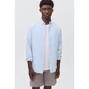 MANGO TEEN - Overhemd - Lichtblauw - 100% Katoen - Lange Mouwen