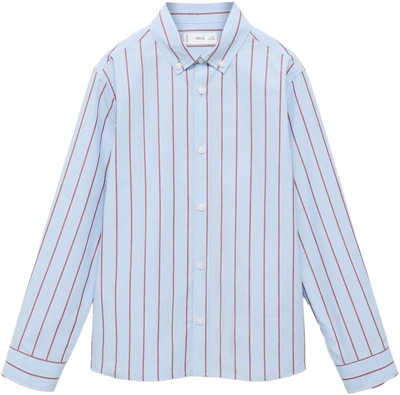 MANGO KIDS - CHROMA - Overhemd - Lichtblauw / Kersrood