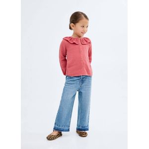 Mango Kids - Jeans - Loose Fit - Katoen - Knoopsluiting - Lange Pijpen
