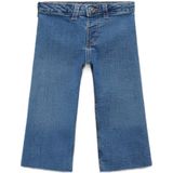 Mango - Wide Leg Jeans - Medium Blue Denim - Voor Meisjes