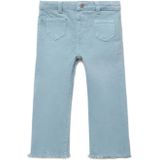 Mango Kids - Flared Jeans - Denim - Gerafelde Details - Regular Taille