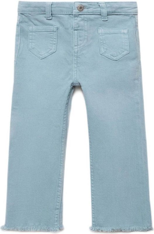 Mango Kids - Flared Jeans - Denim - Gerafelde Details - Regular Taille