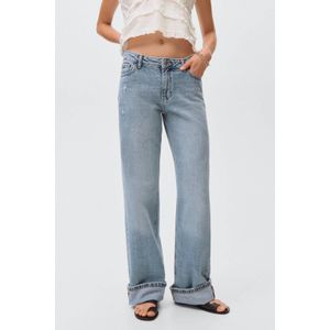 MANGO TEEN - Jeans - Wijde Pijp - Normale Taille - 100% Katoen