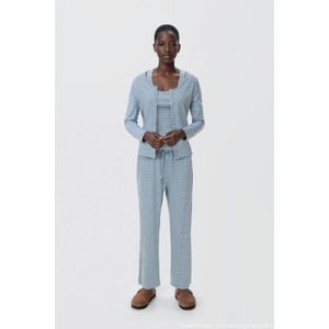 MANGO TEEN - Pyjamaset - Lichtblauw/Wit