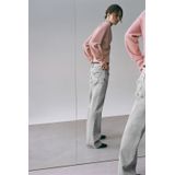 MANGO TEEN - Jeans - Rechte Pasvorm - Met Geborduurde Vlinders