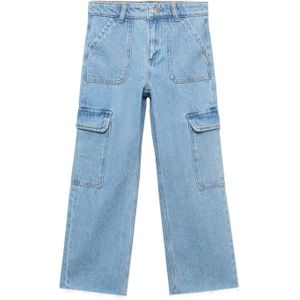 Mango - Cargobroeken - Jeans - 100% Katoen - Rechte Pasvorm