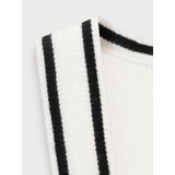 Mango - Top - Beige - Mouwloos - Viscose en Polyester