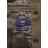 MANGO MAN - Tussenjas - Kaki - Klassieke Mantel - Licht Gevoerd