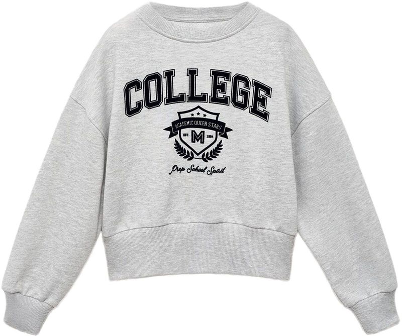 MANGO KIDS - CAMBRI - Sweatshirt - Grijs Gemêleerd/Zwart