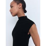 Mango - A-lijn Jurk - Zwart