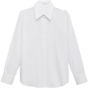 MANGO - REGU - Blouse - Offwhite - Lange Mouw - Normale Pasvorm