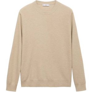 Mango Man - Trui - Beige - Ingebreid Patroon