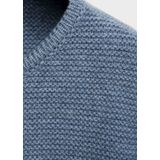 Mango Kids - Vest - Zacht Katoen en Acryl - Lange Mouwen - Ronde Hals