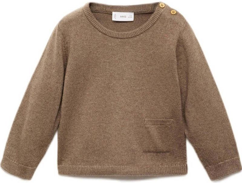 Mango Kids - Pullover - Bruin - Fijn Gebreid