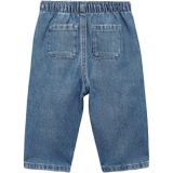 Mango Kids - Jeans - Medium Blauw - Straight Fit - 100% Katoen