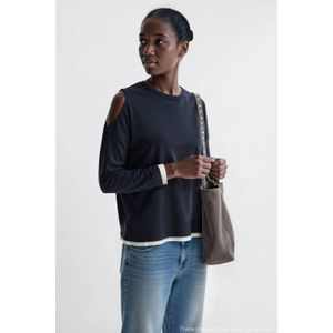 MANGO TEEN - Top - Katoen - Lange Mouwen - Ronde Hals