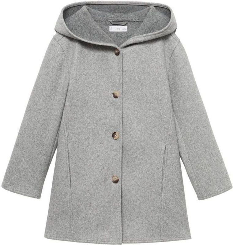 Mango Kids - Manteljas - Grijs - Voor Meisjes - Herfst