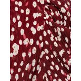 Mango - Zomerjurk - Rood - Midi Lengte - Korte Mouwen