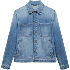 Mango Man - Denim Spijkerjas - Blauw - Heren - Lange Mouwen