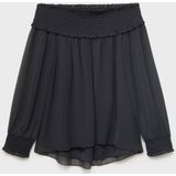 MANGO TEEN - Off Shoulder Top - Antraciet - Lange Mouwen