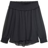 MANGO TEEN - Off Shoulder Top - Antraciet - Lange Mouwen