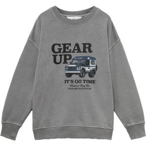 MANGO KIDS - GEARUP - Sweatshirt - Donkerblauw - Grijs - Zwart - Offwhite