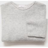 MANGO KIDS - Trui - Grijs Gemêleerd - Lange Mouw - Normale Pasvorm