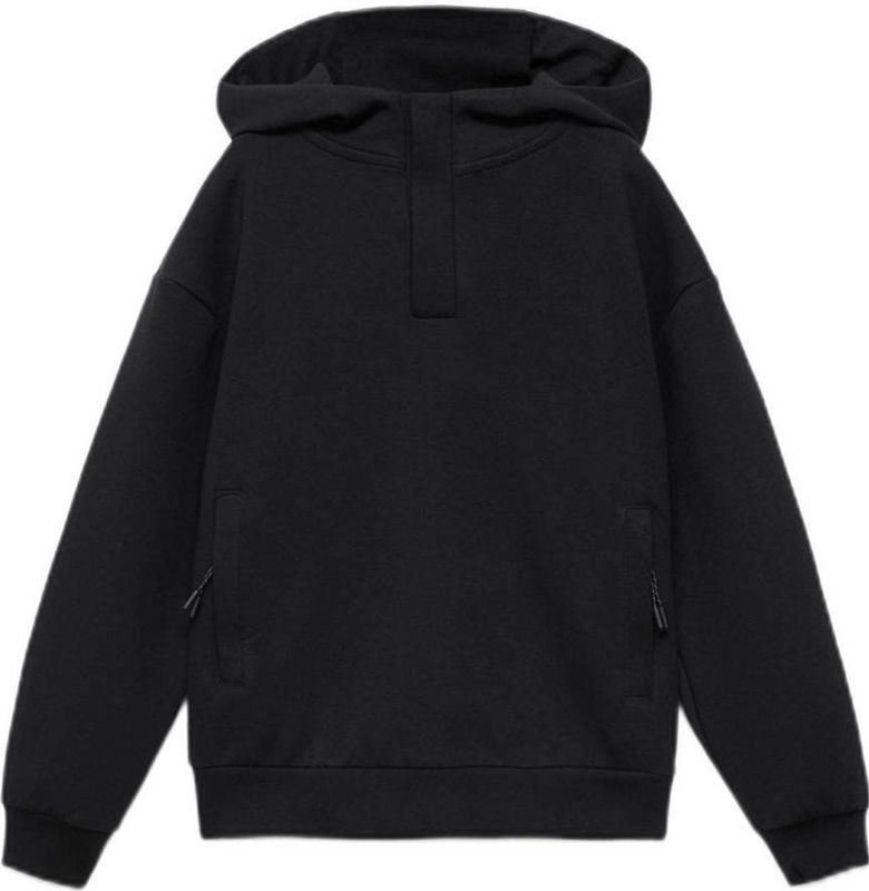 Mango - Kids Hoodie - Zwart - Sweater