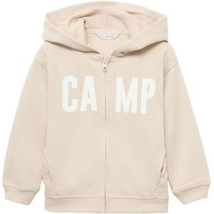 Mango Kids - Vest - Katoen - Met Capuchon - Lange Mouwen - Handige Zakken