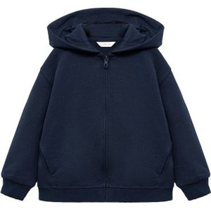 MANGO KIDS - MATEO - Sweatvest - Navy - Met Capuchon