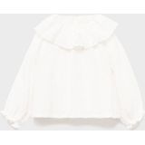 Mango Kids - Top - 100% Katoen - Met Rechte Mouwen - Peter Pan-kraag